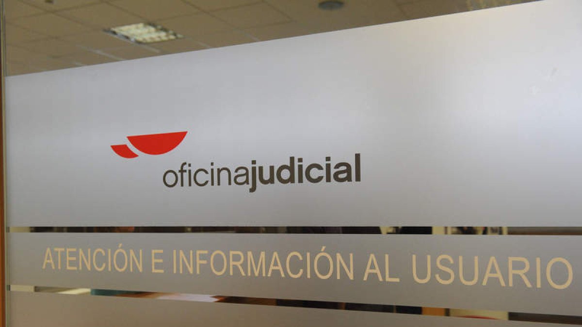 Imagen de la Oficina Judicial de León en los juzgados de Sáenz de Miera.