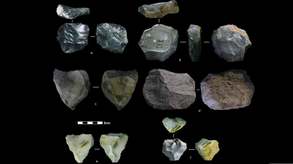 Herramientas talladas en piedra hace entre 80.000 y 170.000 años.