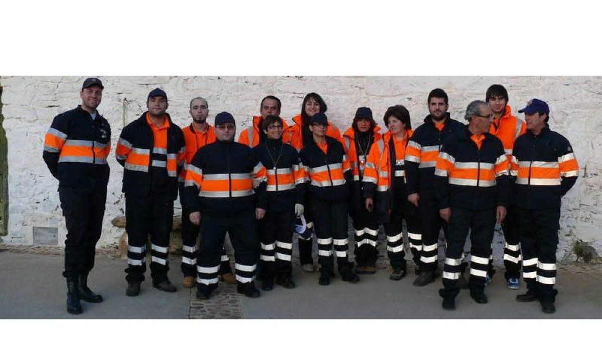Las Encinas como grupo de protección civil en una cabalgata de Reyes.