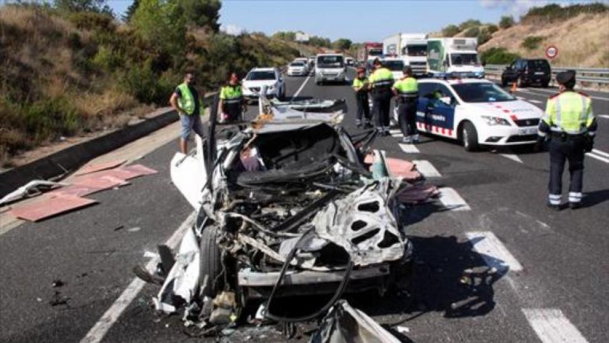 Accidente mortal en la N-340 cerca de Altafulla, el pasado 7 de septiembre.