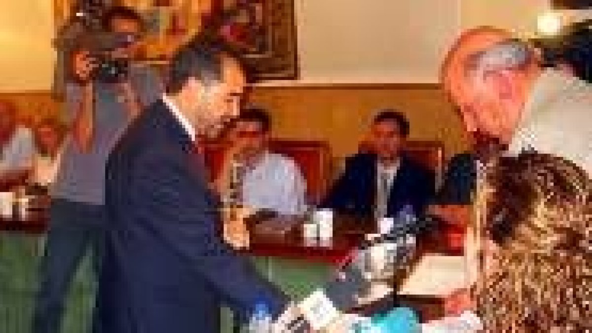 José Miguel Palazuelo, en el momento de jurar el cargo de alcalde en junio de 2003