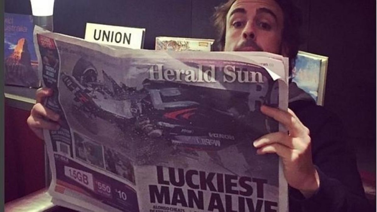 Fernando Alonso bromea sobre lo ocurrido en las redes sociales