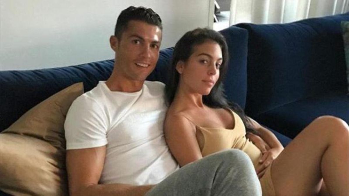 Georgina Rodríguez junto a Cristiano Ronaldo.