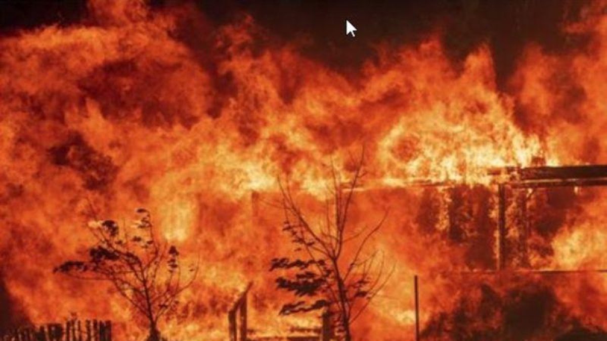 El incendio de California, en Estados Unidos.