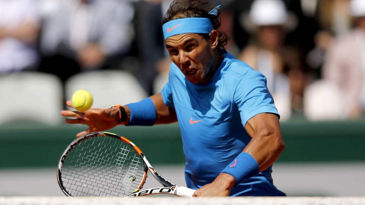 El tenista español Rafael Nadal, durante un partido en esta edición de Roland Garros.