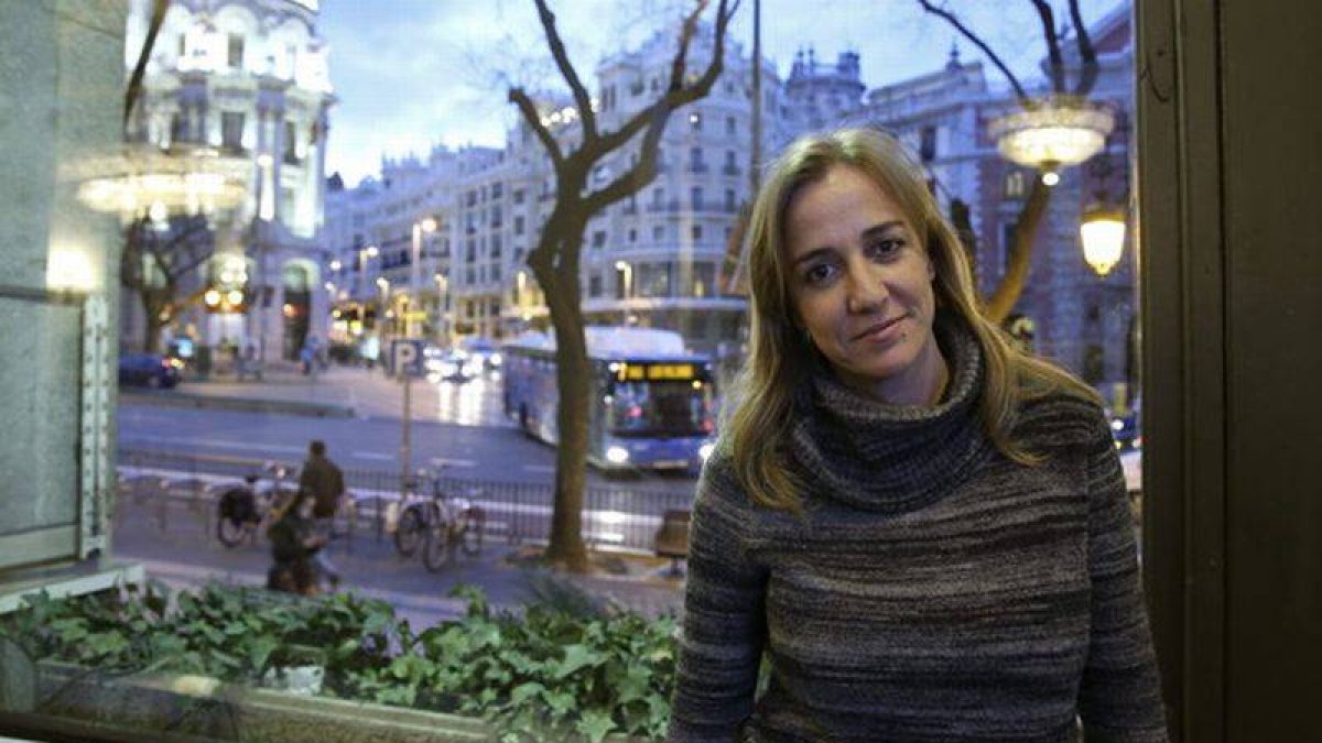 La excandidata autonómica de IU, Tania Sánchez, en Madrid.