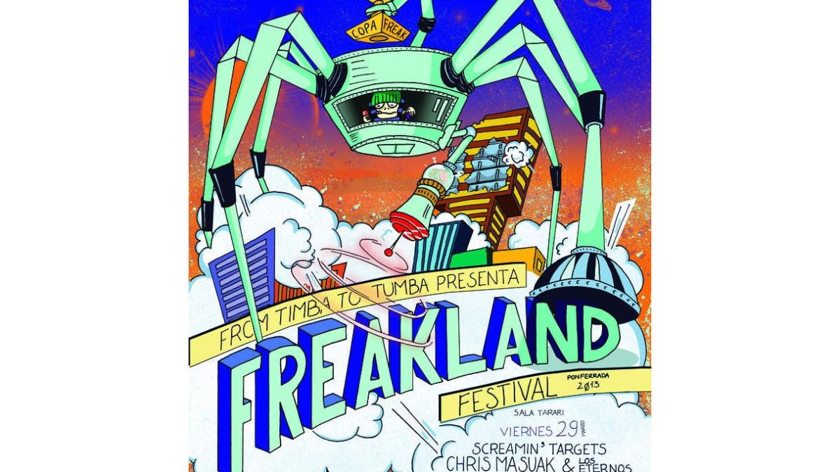 Cartel de la 12ª edición del Freakland, que empieza mañana.