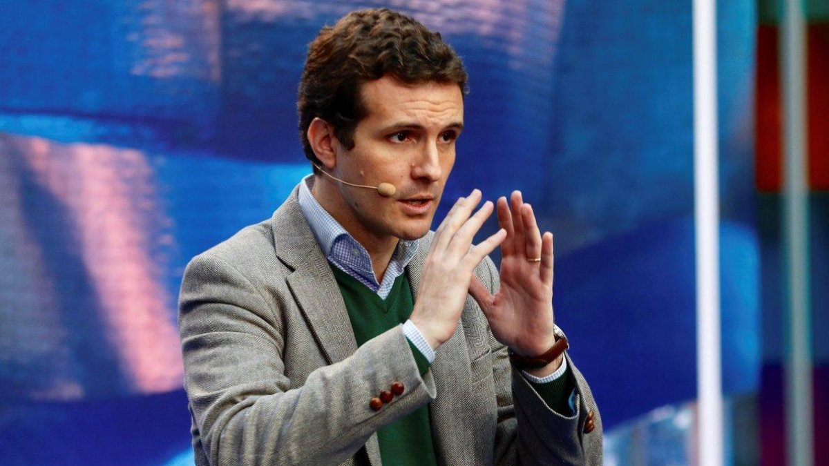 El presidente del PP, Pablo Casado.