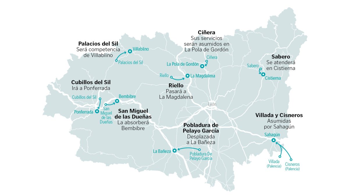 Mapa de León. RUBÉN GONZÁLEZ