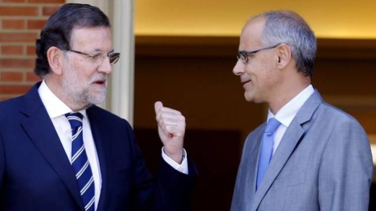 Rajoy recibe al jefe del Gobierno andorrano, Antoni Martí, el pasado 2 de septiembre en la Moncloa.