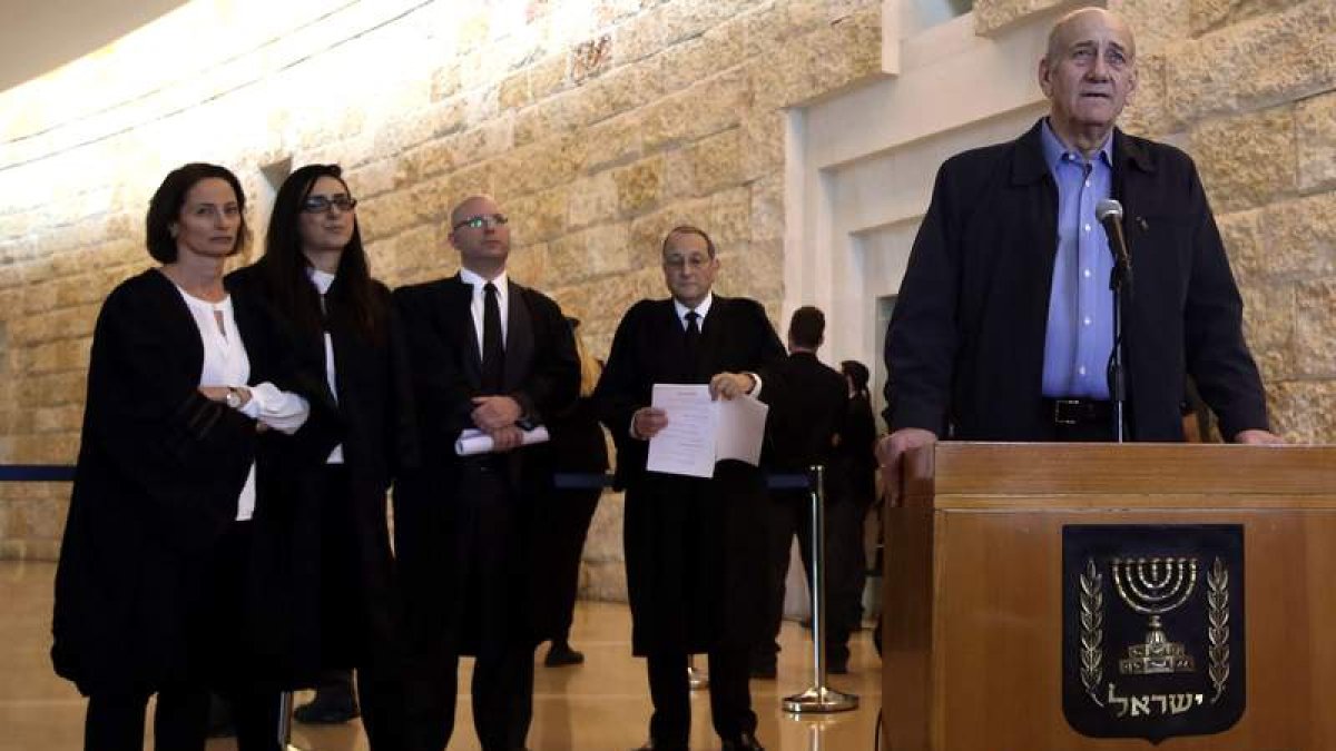 El ex primer ministro Ehud Olmert ha visto como el Supremo ha rebajado la condena.