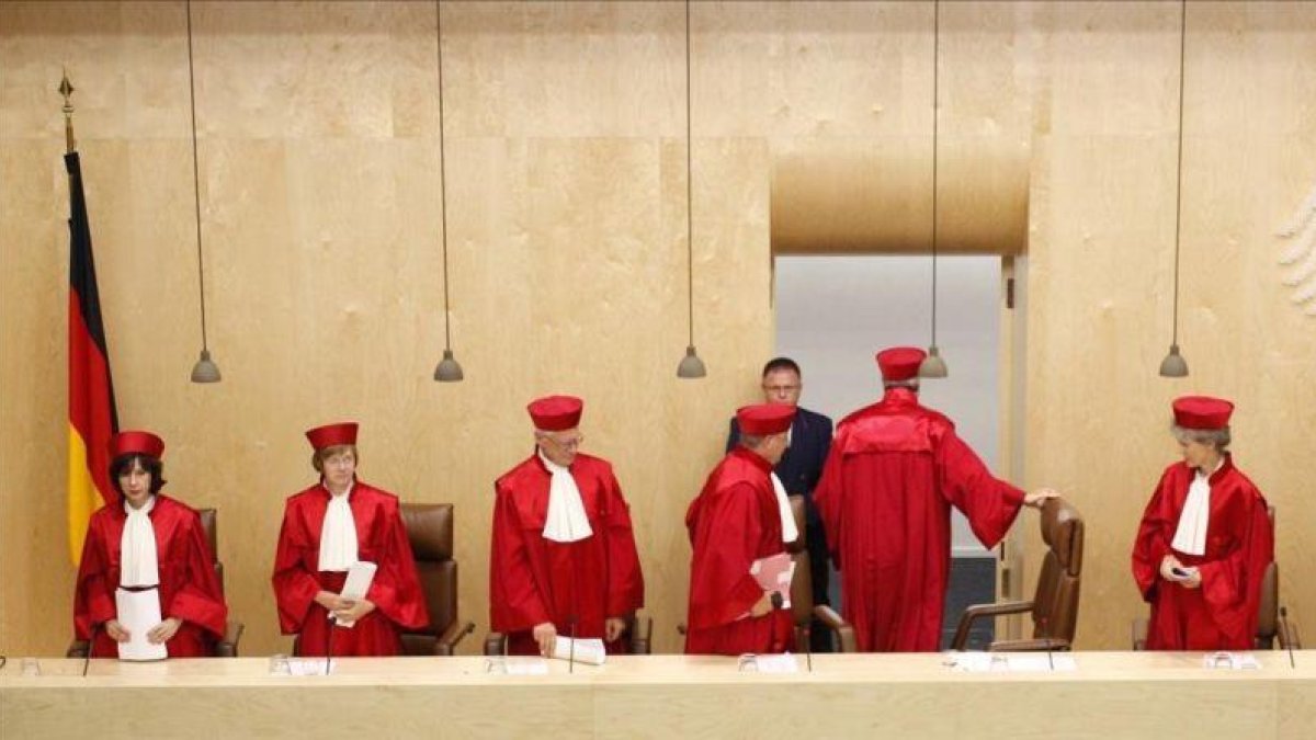 Varios magistrados del Tribunal Constitucional de Alemania.