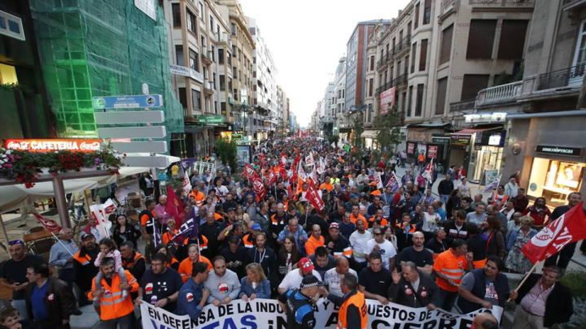 Imagen de la manifestación por Vestas