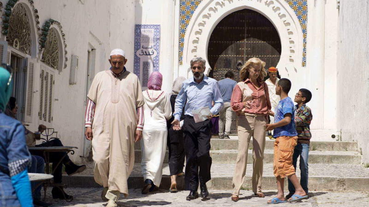 Imagen del rodaje del último capítulo de la serie ‘Cuéntame’ en Marruecos.