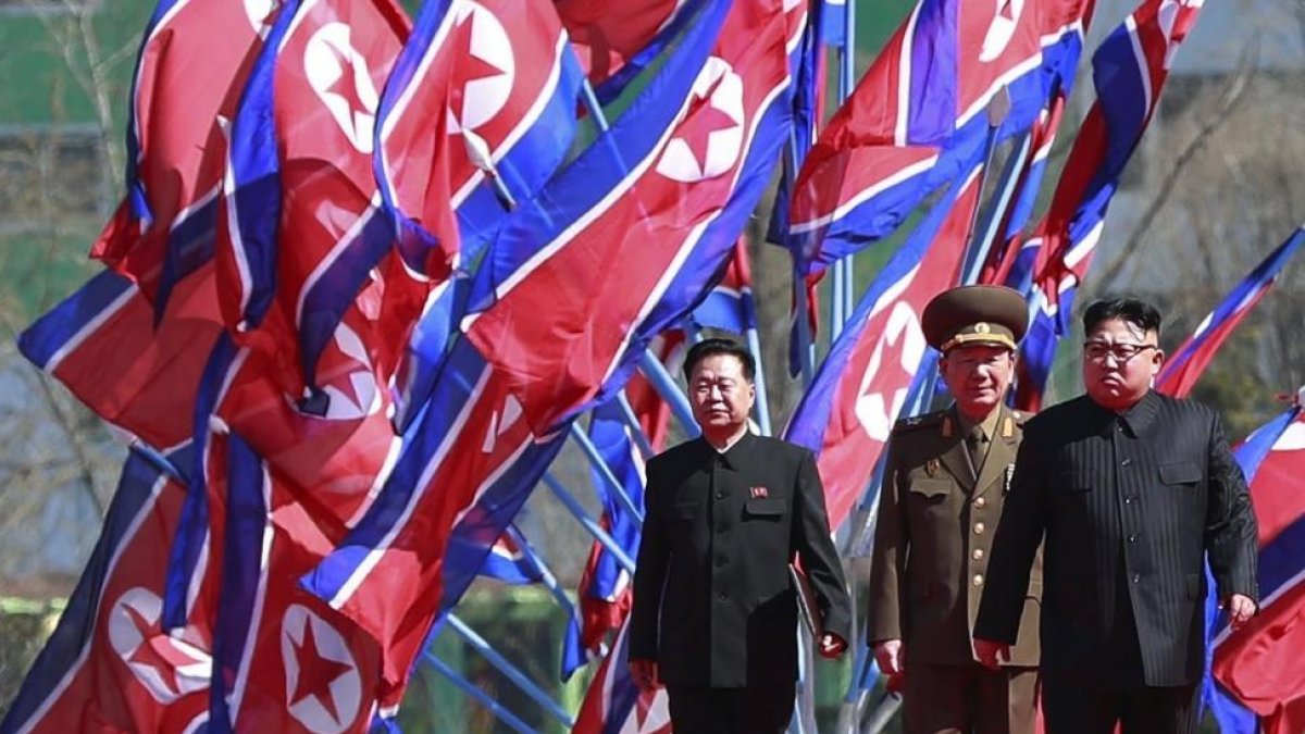 Kim Jong-un, este jueves en un acto oficial en Pionyang.