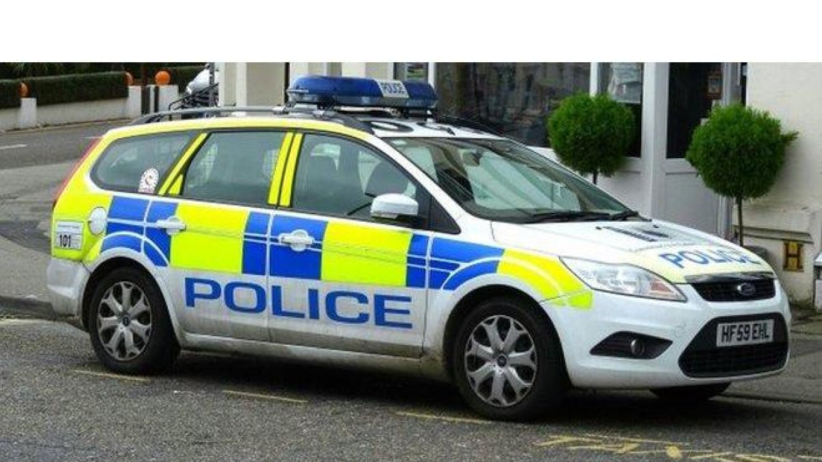 Vehículo de la policía británica.