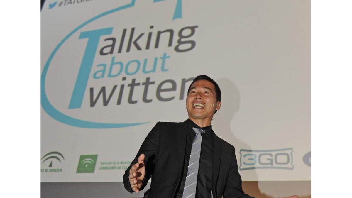 El director de Twitter en Reino Unido, Tony Wang, en Granada.