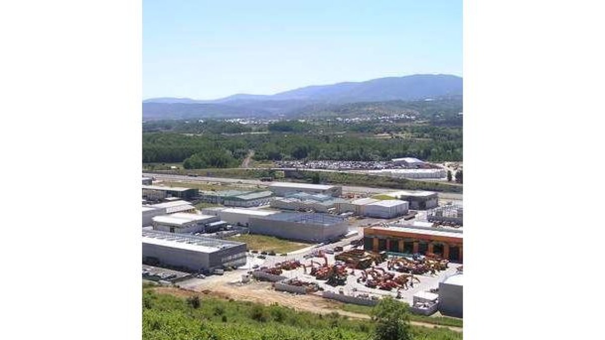 Una vista del Polígono Industrial del Bierzo Alto.
