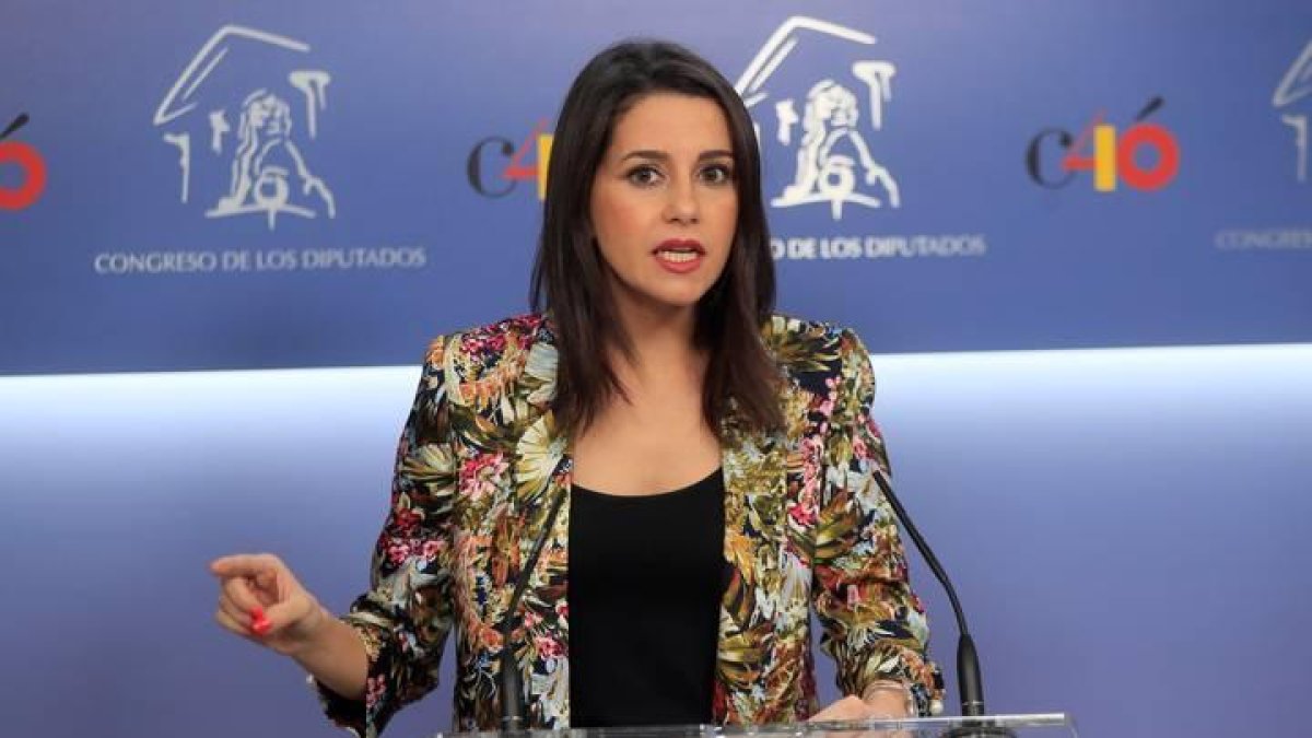 La portavoz de Ciudadanos, Inés Arrimadas.
