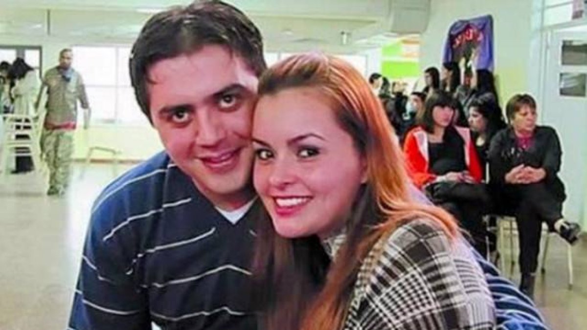 Edith Casas junto al asesino de su hermana, Victor Cingolani, con el que se casó.