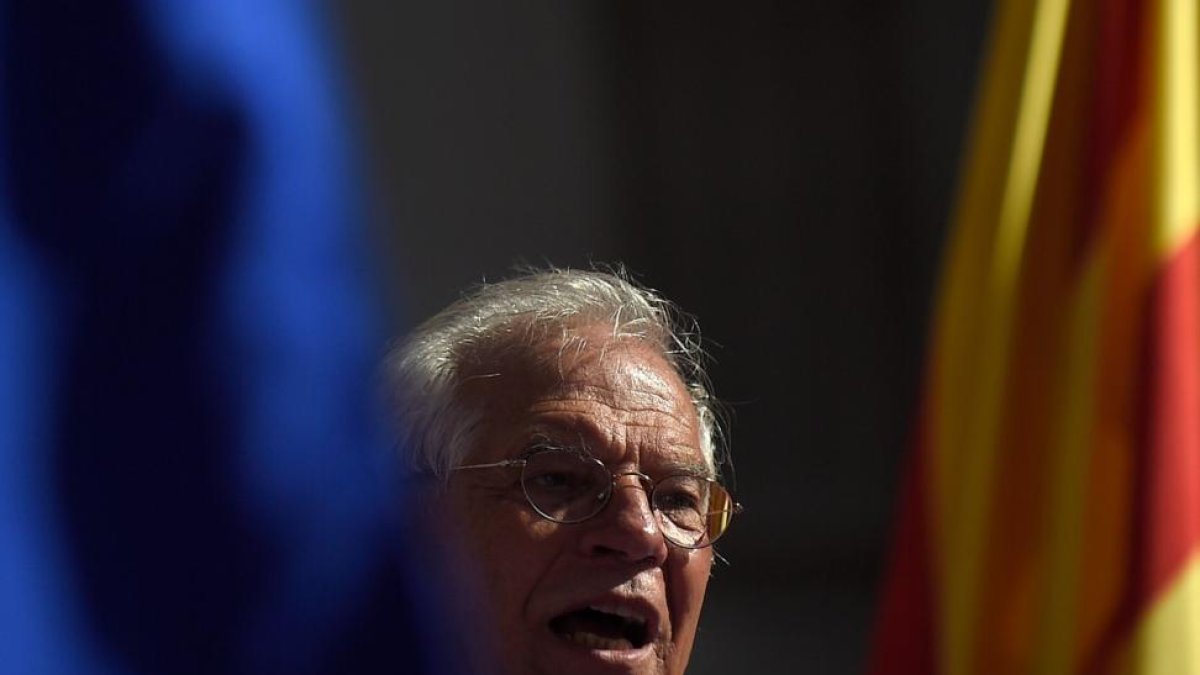 Josep Borrell, durante su discurso.