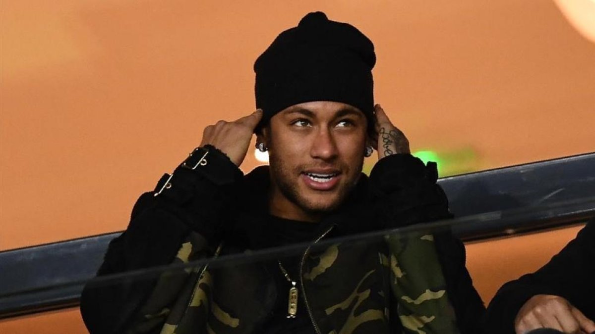 Neymar, el pasado viernes en el Parque de los Príncipes de París.