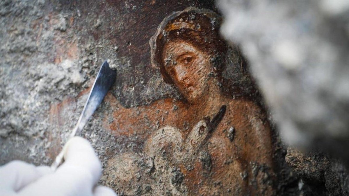 El fresco de Leda y el cisne reaparece en Pompeya.