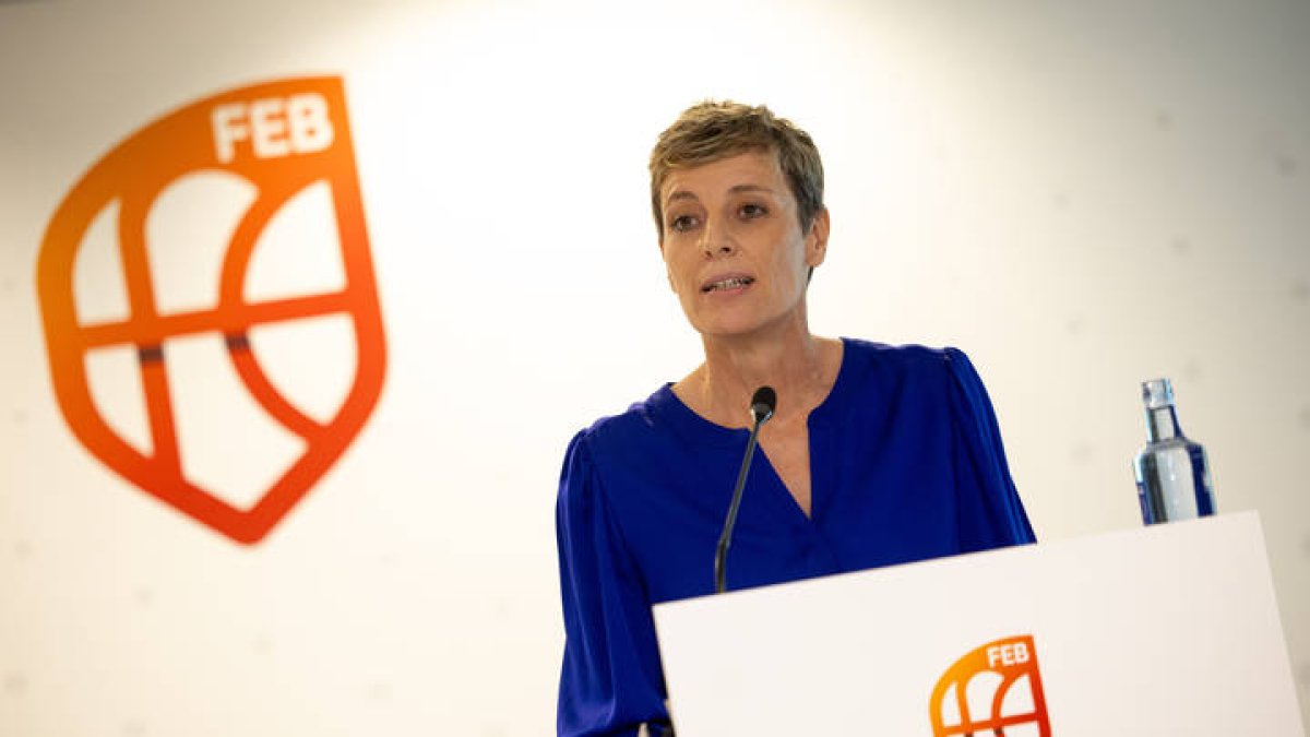 Elisa Aguillar, nueva presidenta de la Federación Española de Baloncesto. GONZÁLEZ