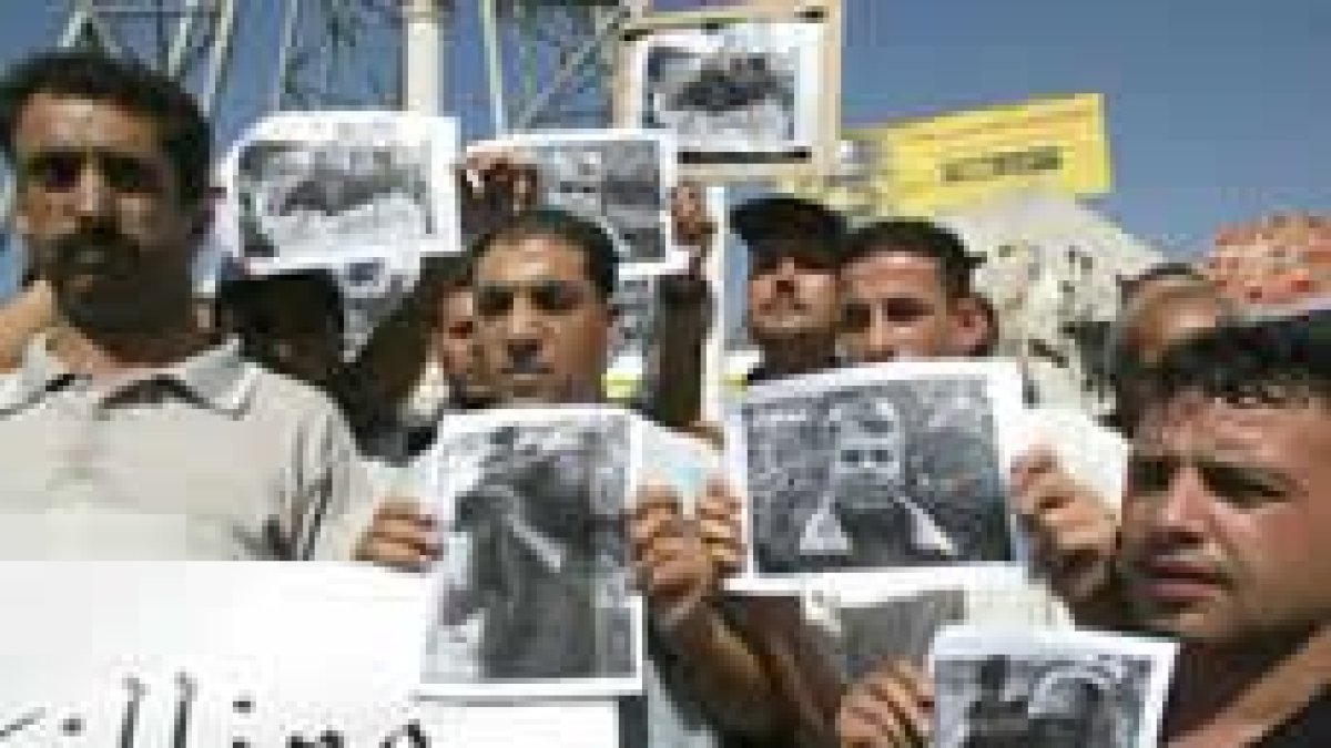 Protesta de periodistas palestinos