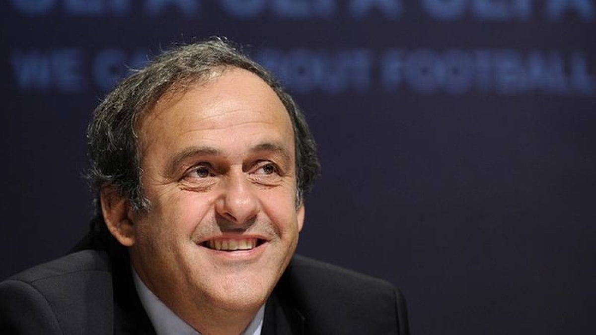 Michel Platini, durante un acto de la UEFA, a finales del 2013 en Nyón.