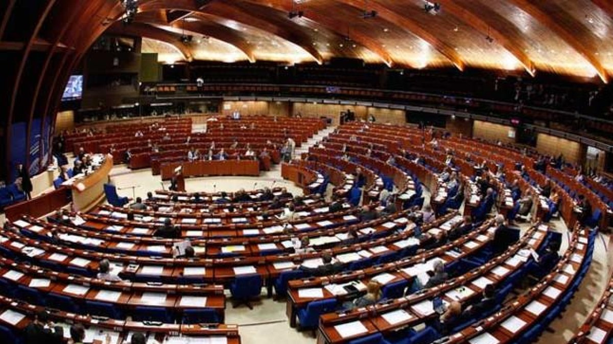 La Asamblea Parlamentaria del Consejo de Europa durante un debate en Estrasburgo.