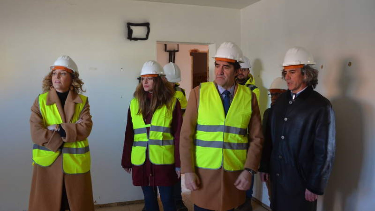 Suárez-Quiñones visitó las obras a primeros de año. MEDINA