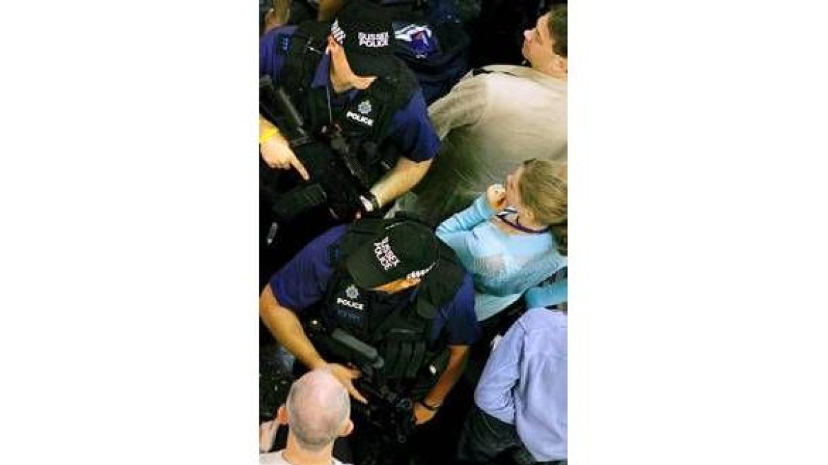 Control policial en Londres