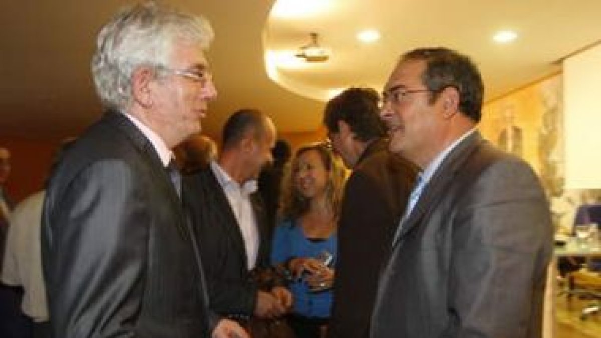 José Ángel Hermida con Fernández Mardomingo.