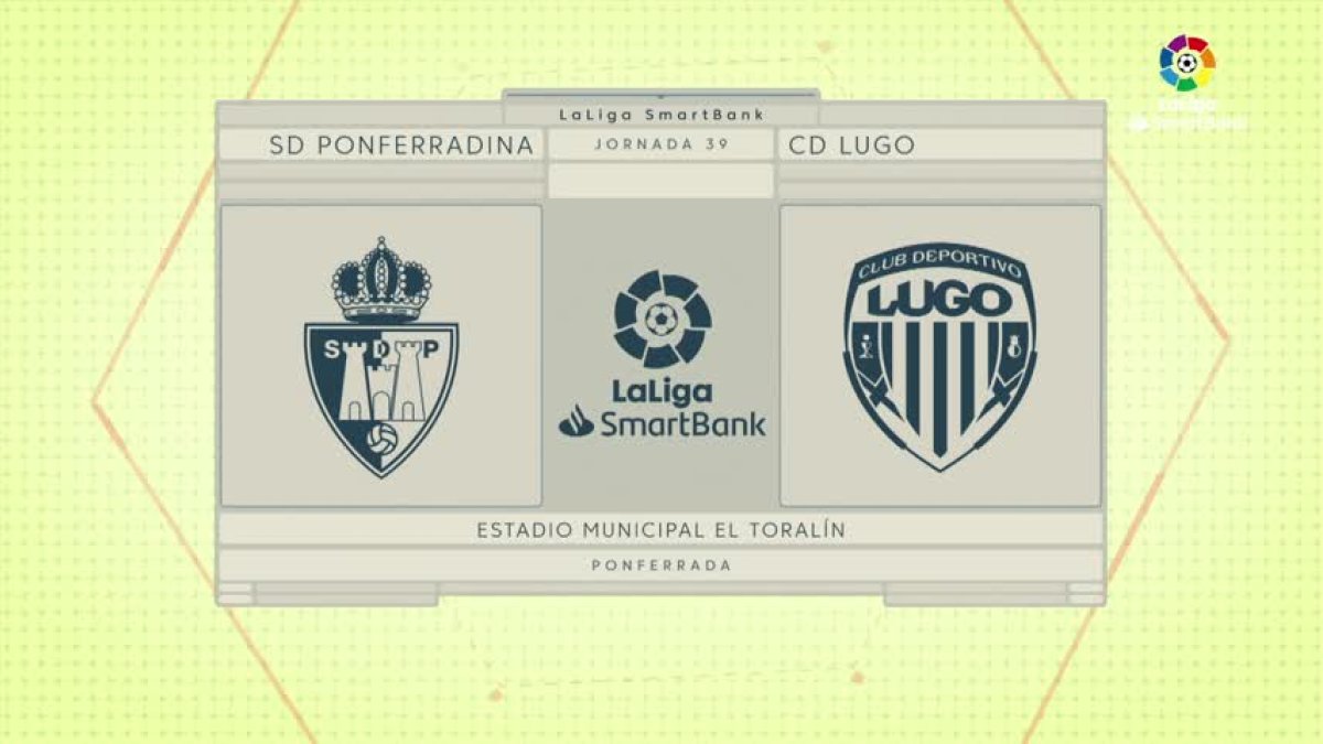 VIDEO: Resumen Goles - Ponferradina - Lugo - Jornada 39 - La Liga SmartBank