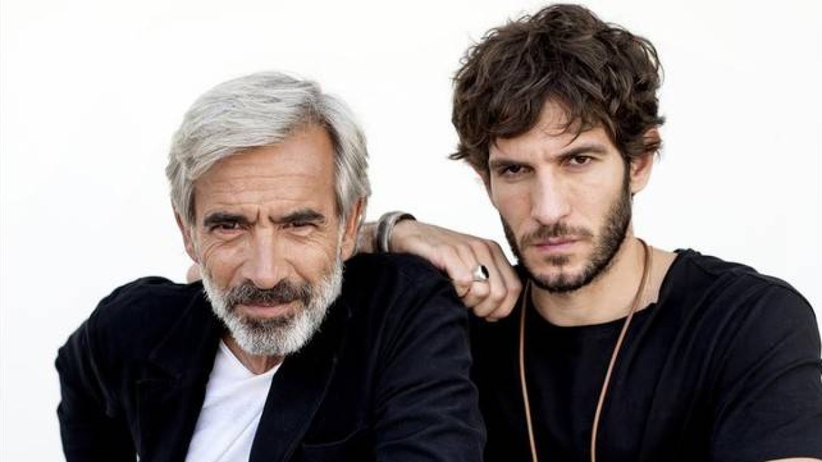 Imanol Arias y Quim Gutiérrez, protagonistas de la película 'Anacleto'.