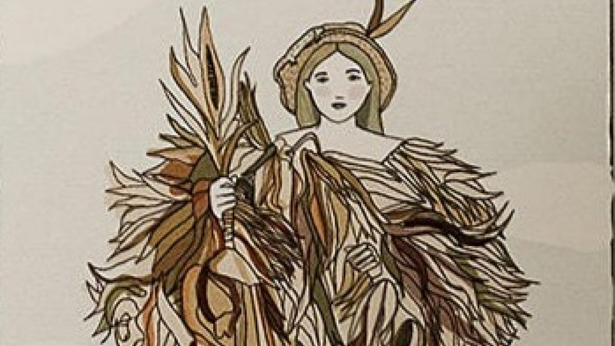 La ilustradora de origen berciano Carlota Santos se inspira en el folclore de la comarca en una exitosa colección de naipes de la que ya se han vendido 15.000 barajas.