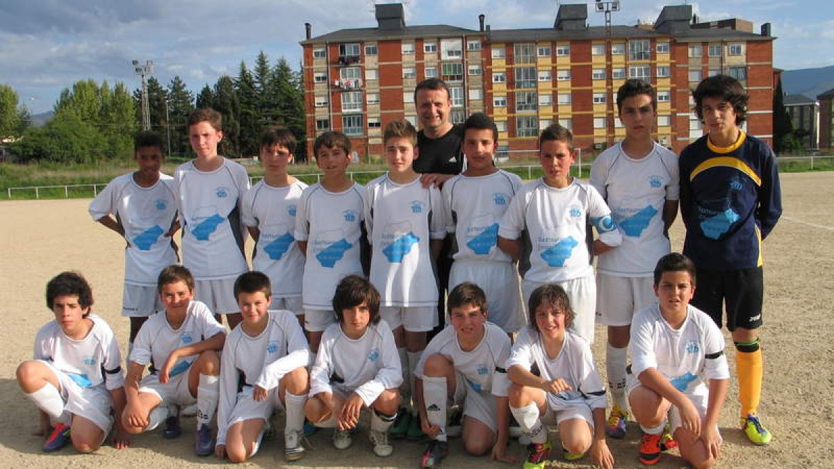 Formación del equipo del Santa Marta que milita en la categoría infantil.