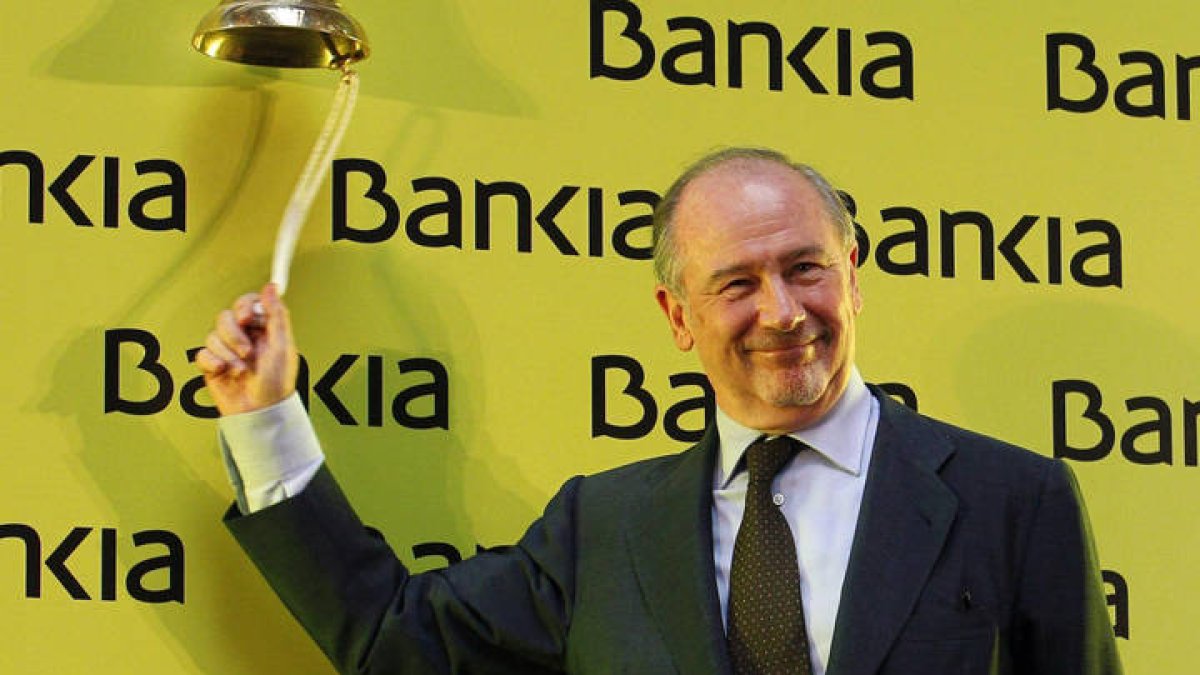 Rodrigo Rato, el día de la salida a bolsa de Bankia. DL