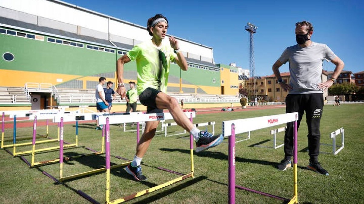 Fotos entrenamiento de Jorge Blanco. JESÚS F. SALVADORES