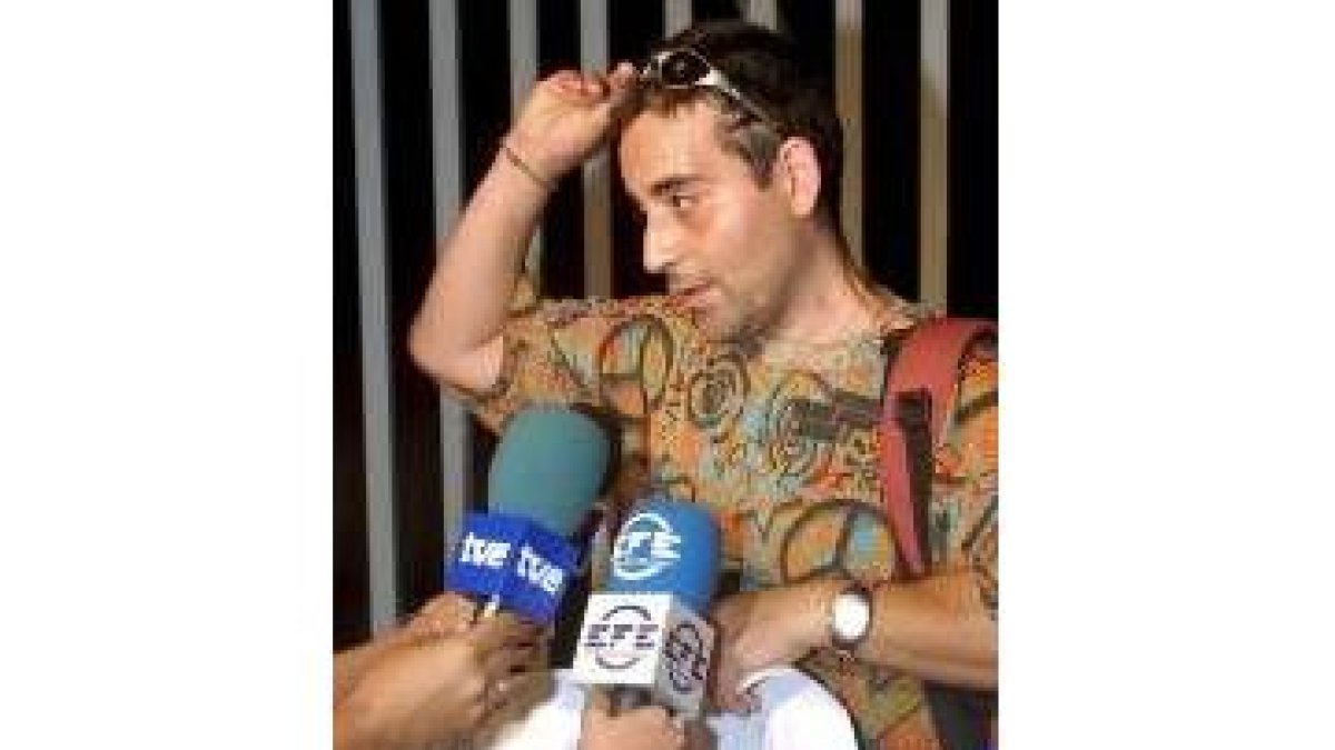 Francisco Gómez a sus salida del Centro Penitenciario de Foncalent