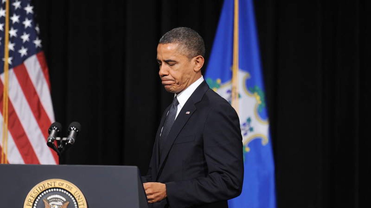 Barack Obama, durante su intervención en la vigilia.
