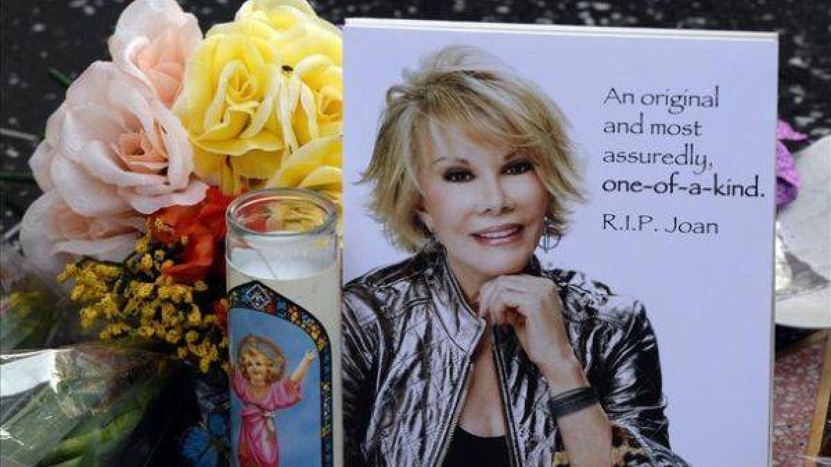 Dedicatoria a Joan Rivers en el Paseo de la Fama, de Hollywood.