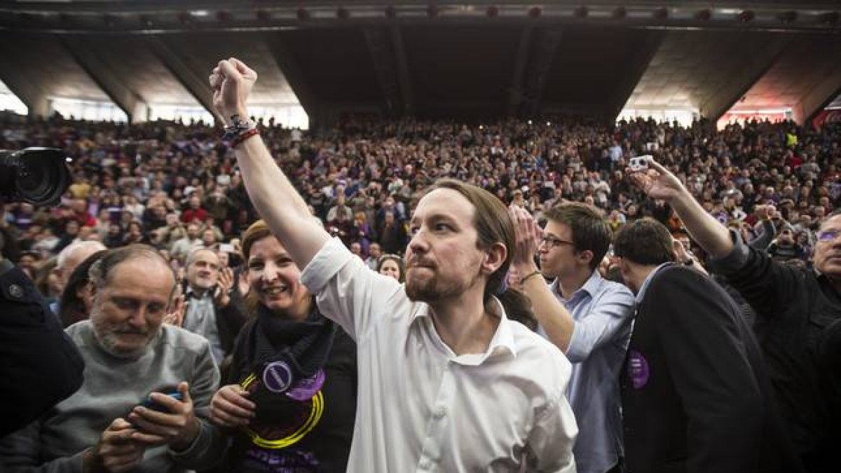 Pablo Iglesias, en la presentación en Valencia.