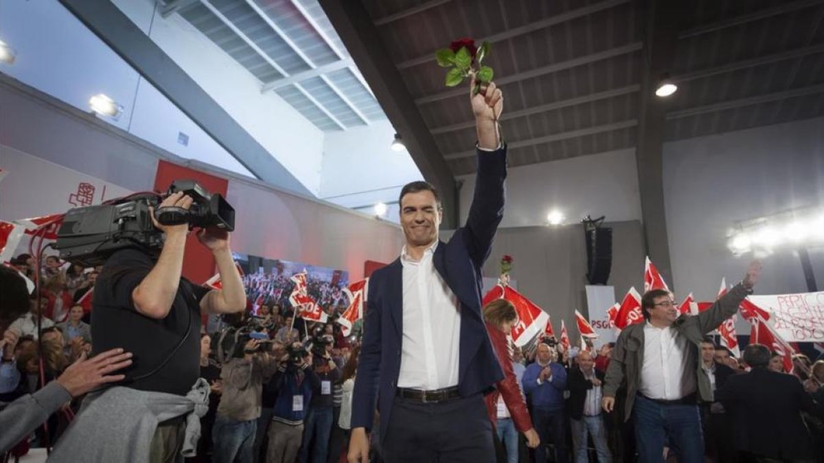 Pedro Sánchez, el pasado domingo en Mérida.