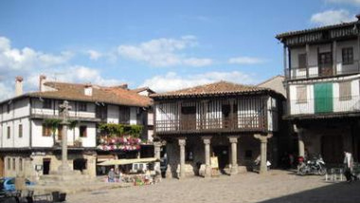 Un pueblo de la Sierra de Francia, zona de llegada dde la ruta