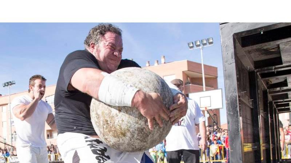 La elevación de piedra es una de las pruebas del torneo a disputar en Boñar. MEDINA