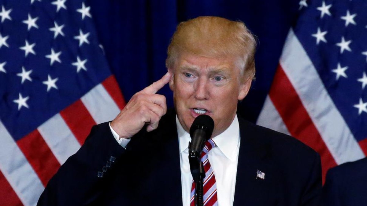 Donald Trump, durante la convención republicana de Cleveland, el 22 de julio.