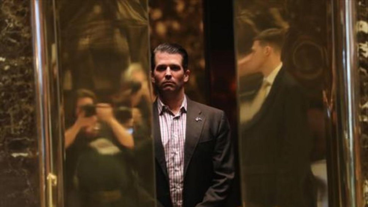 EL HIJO Donald Trump Jr. en la Torre Trump, el pasado enero.