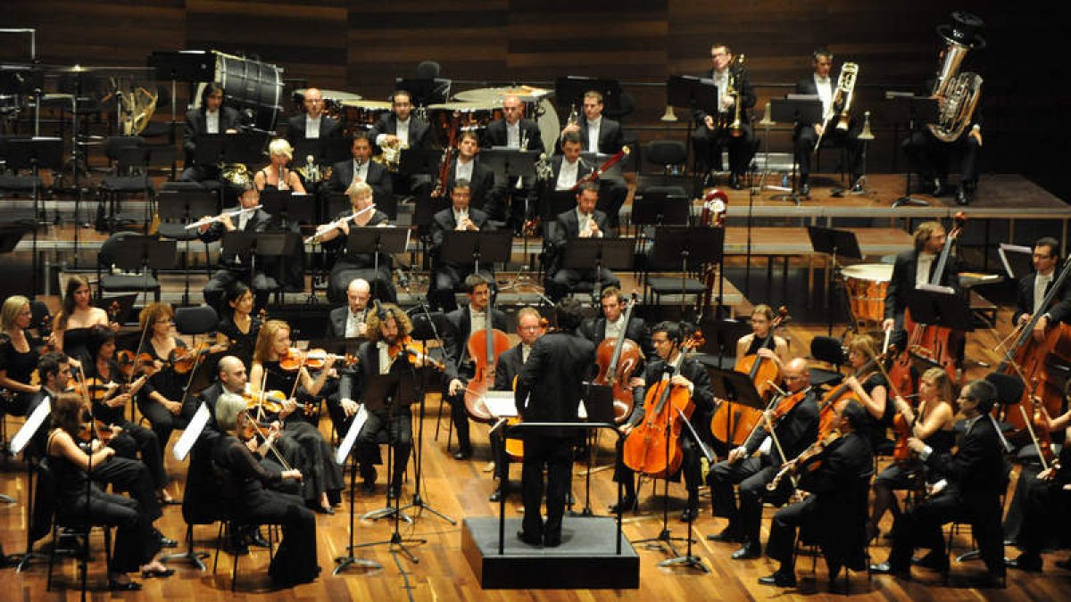 Imagen de archivo del último concierto de la Sinfónica de Castilla y León en el Auditorio.